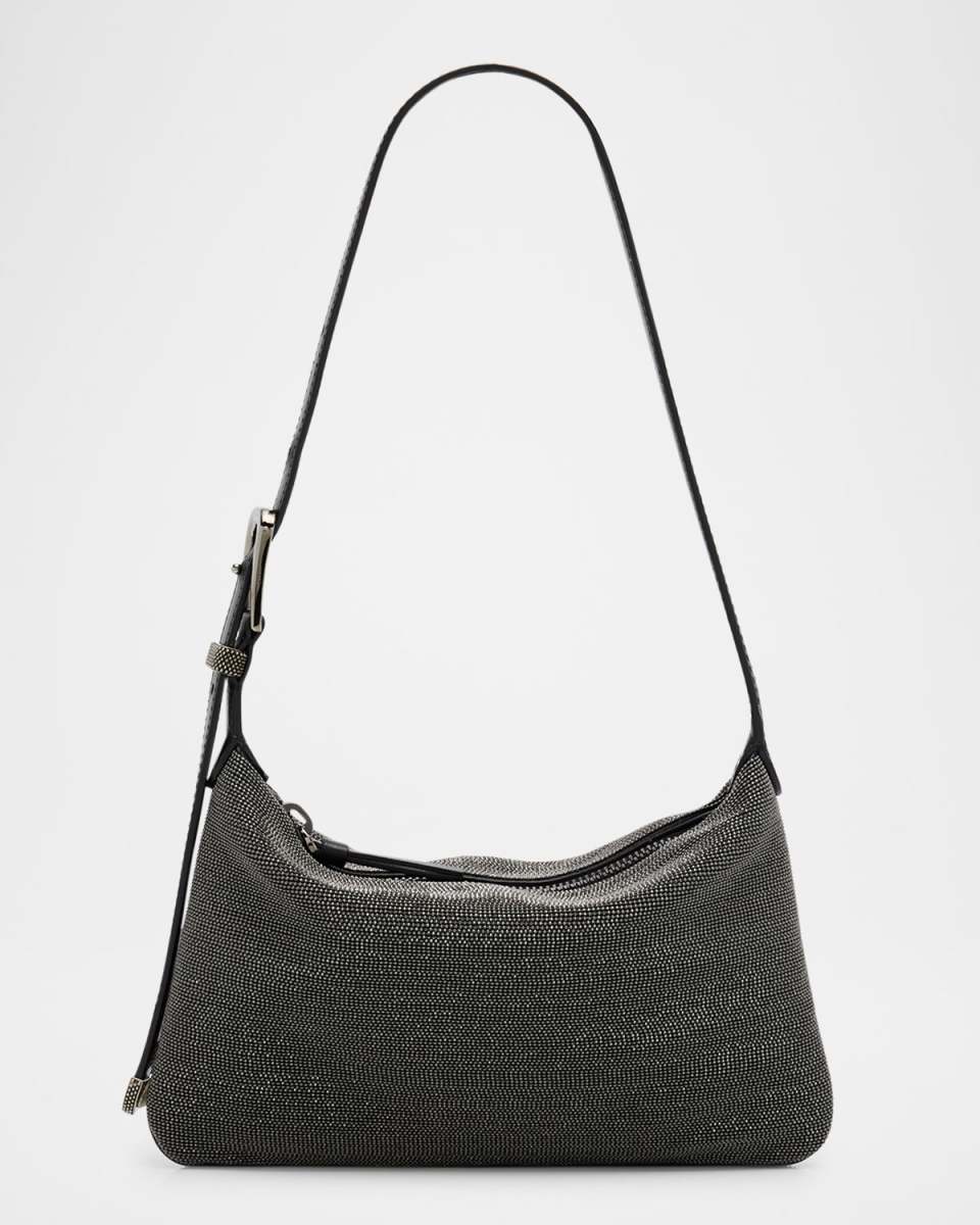 Allover Monili Leather Shoulder Bag